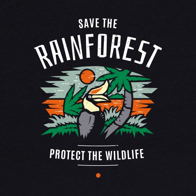 Save the Rainforest Protect the Wildlife by bangtees